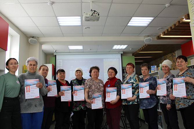 Читатели Атлашевской сельской библиотеки написали Диктант Победы